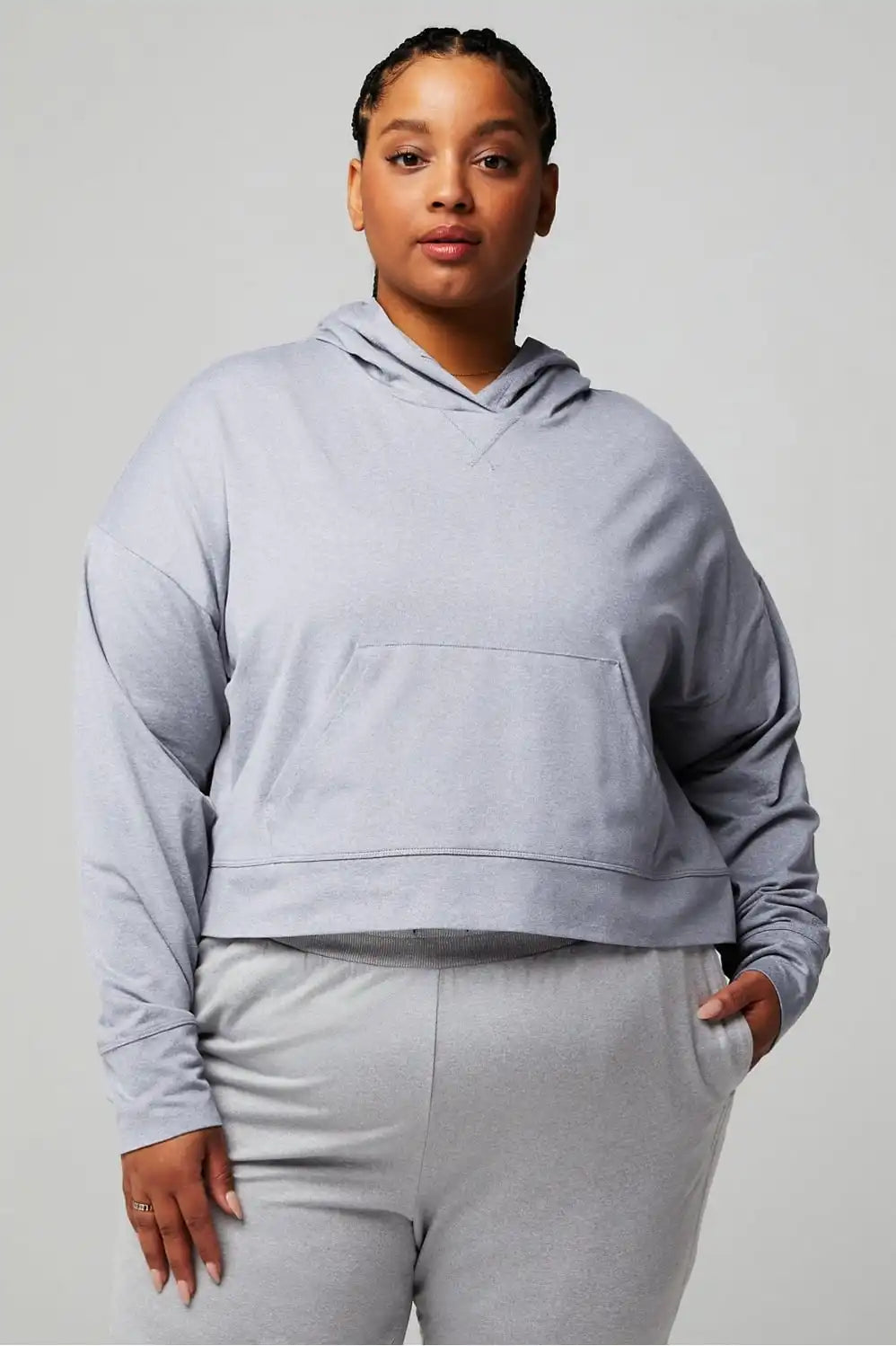 Cloud Jersey Cropped Hoodie