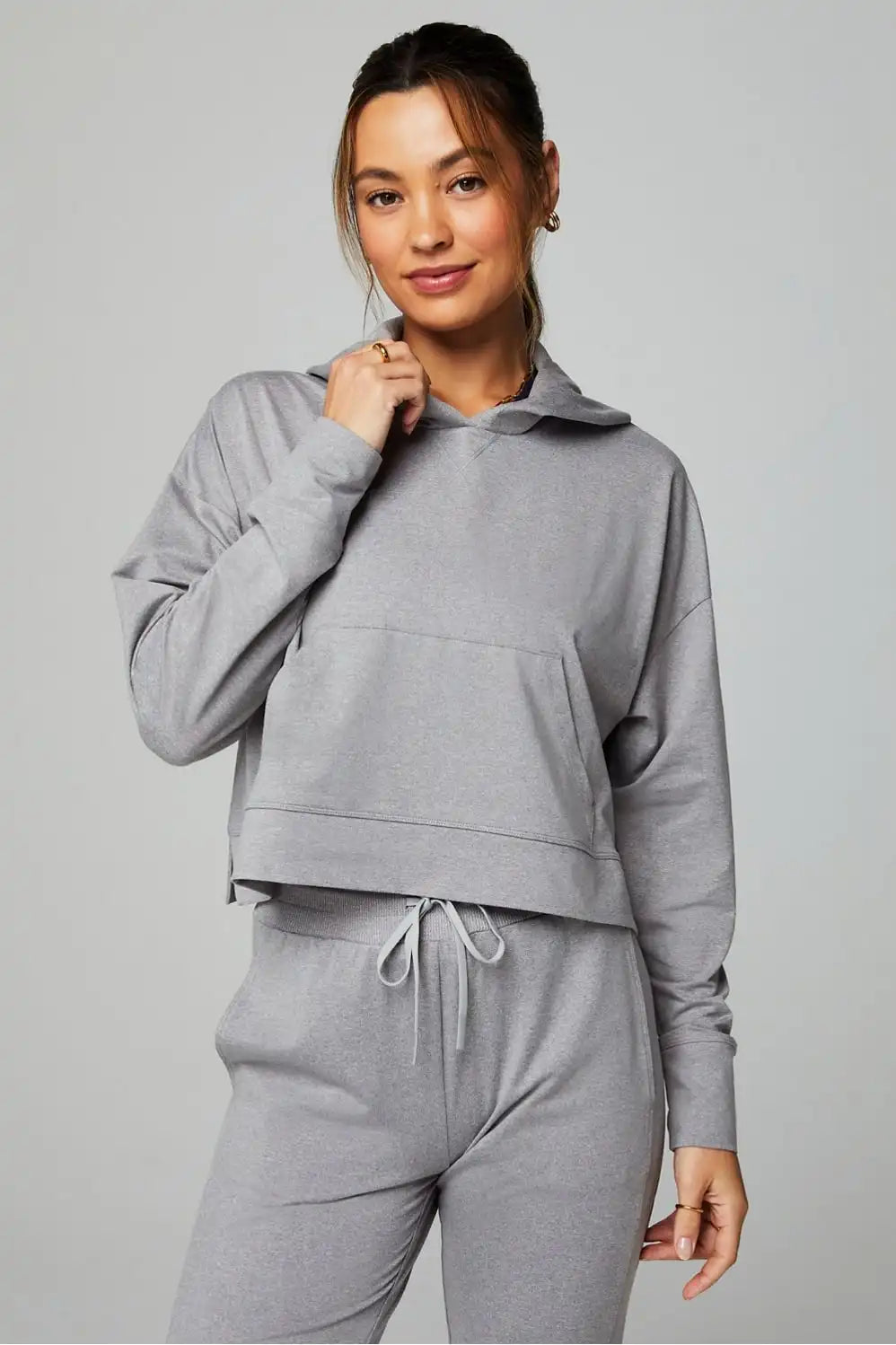 Cloud Jersey Cropped Hoodie