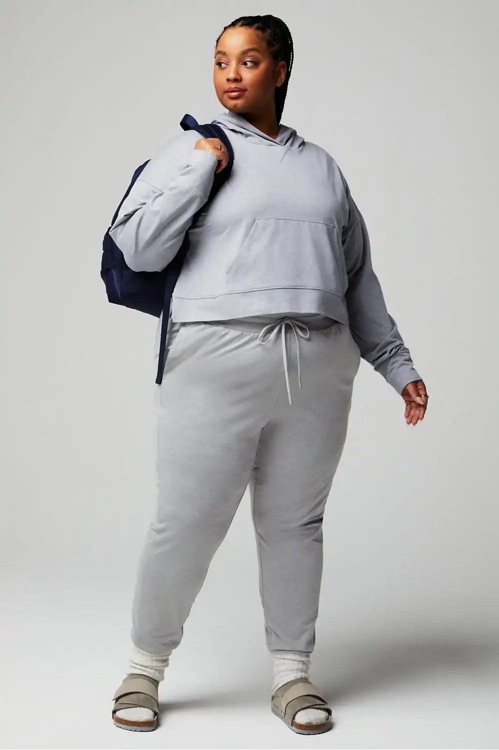 Cloud Jersey Cropped Hoodie