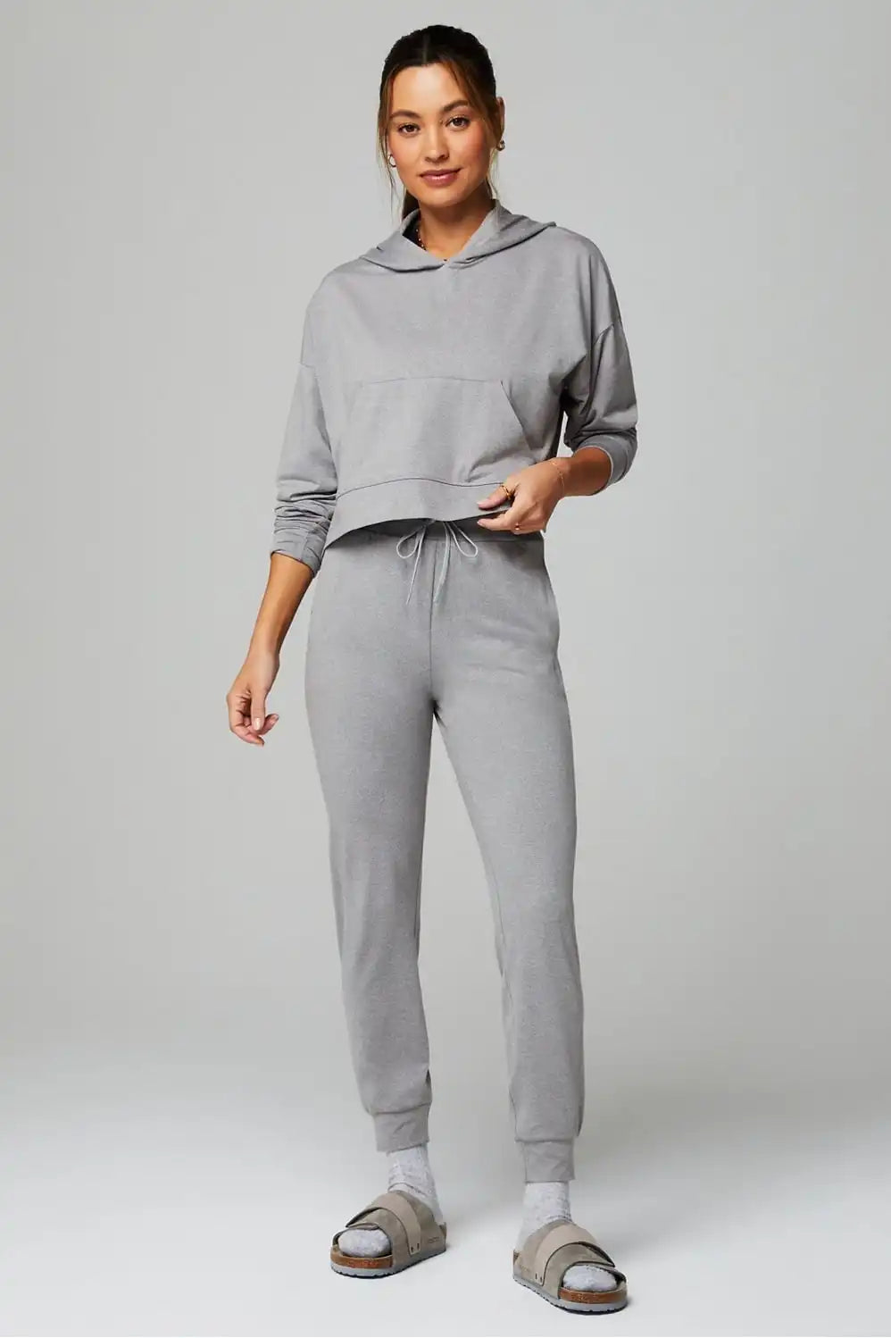 Cloud Jersey Cropped Hoodie