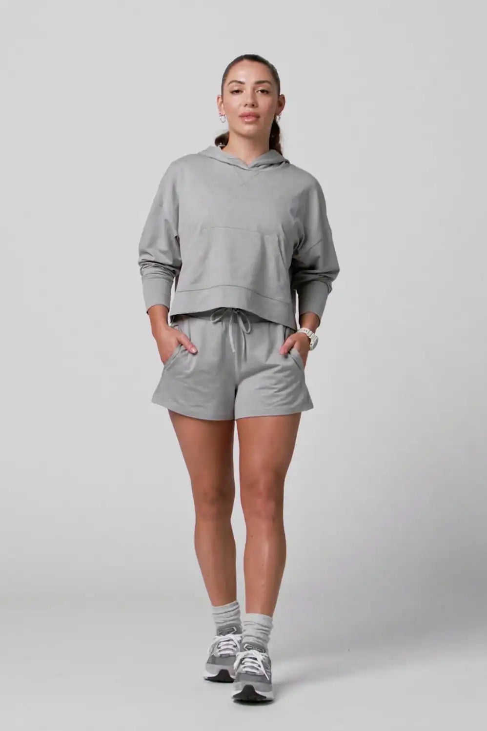 Cloud Jersey Cropped Hoodie
