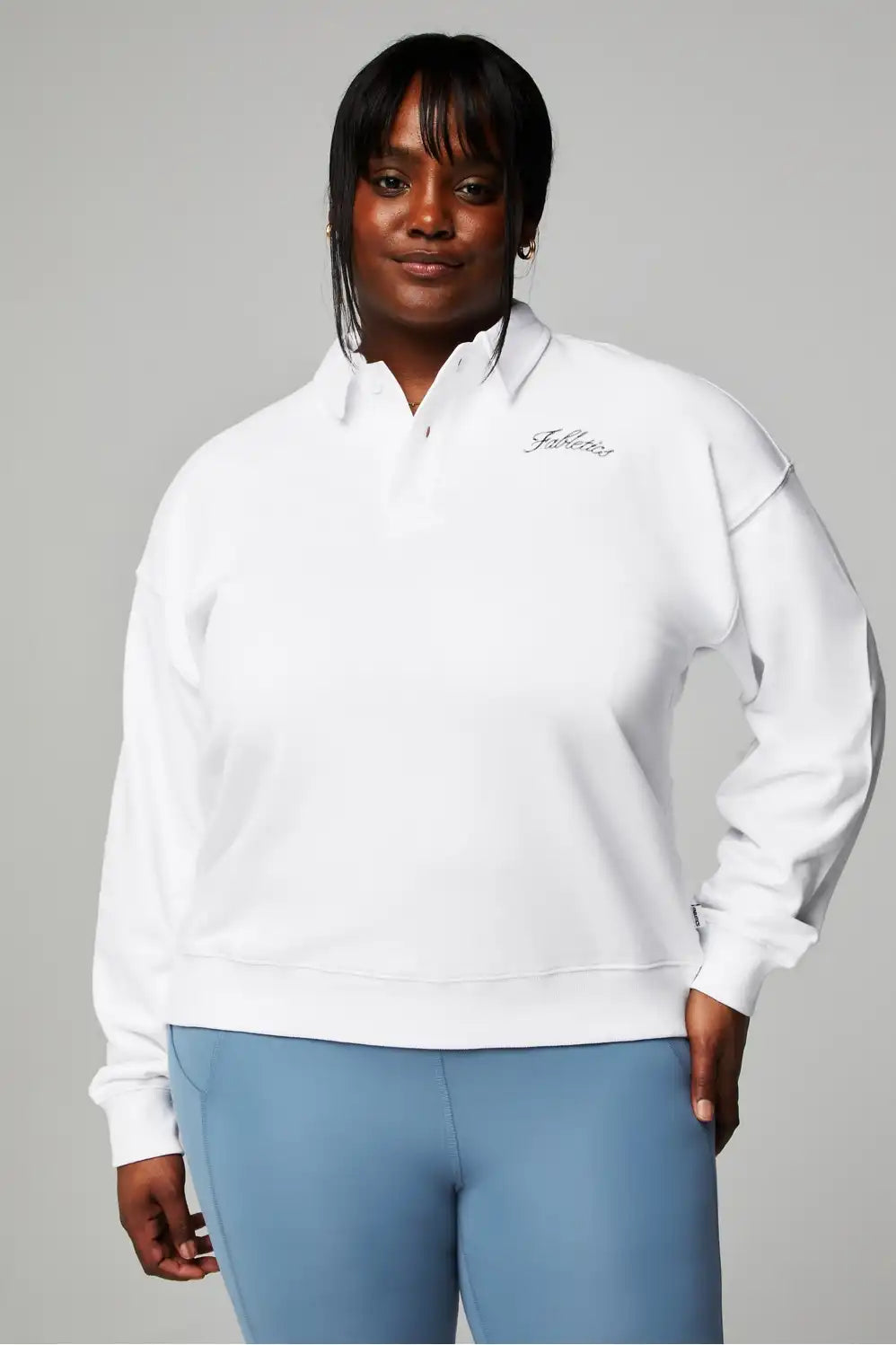 Year Round Terry Polo Sweatshirt