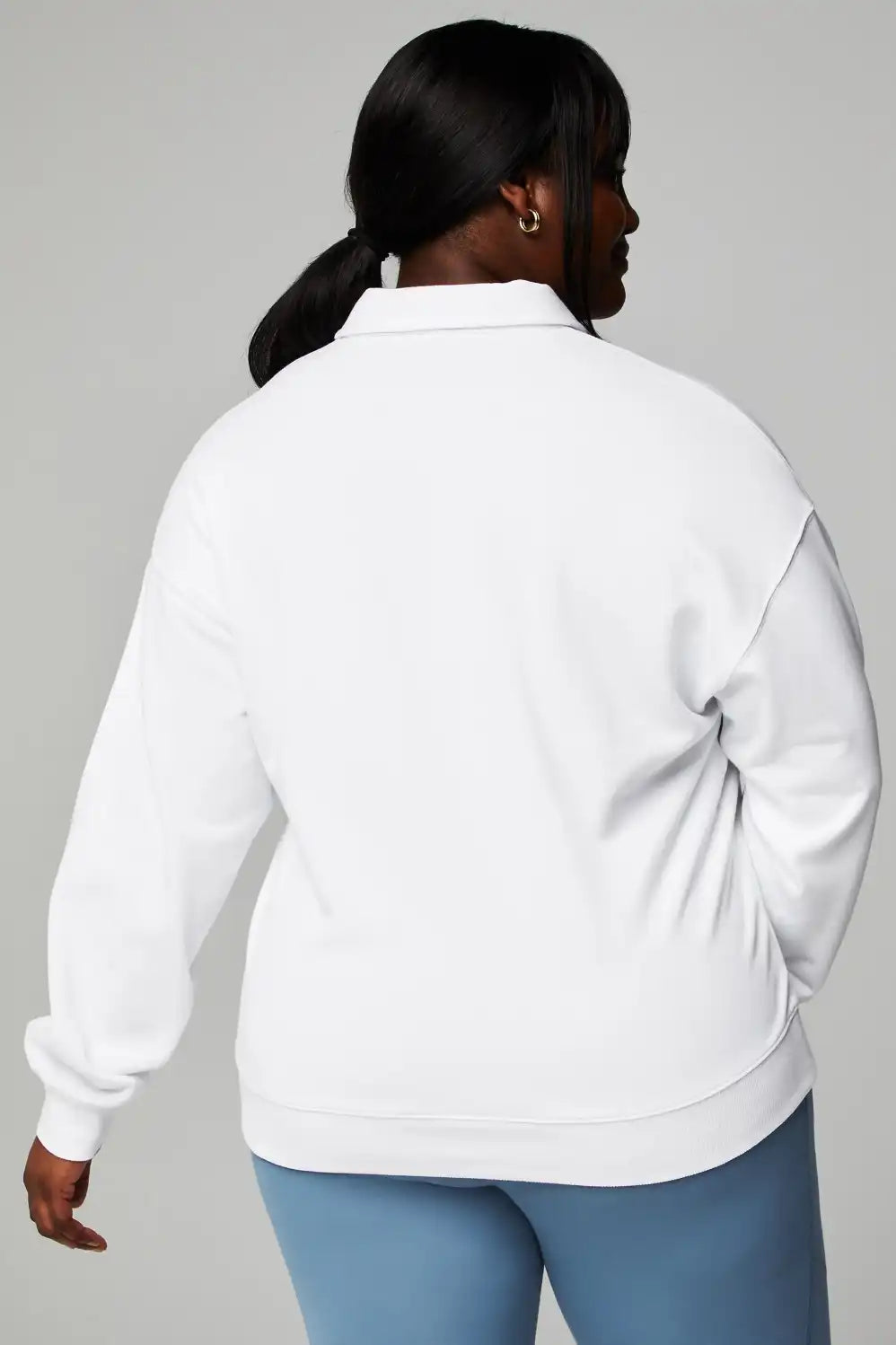 Year Round Terry Polo Sweatshirt