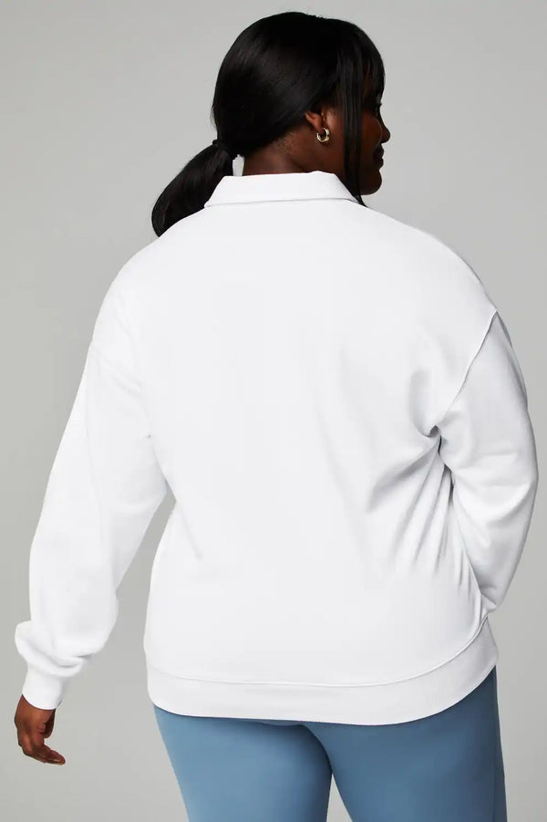 Year Round Terry Polo Sweatshirt