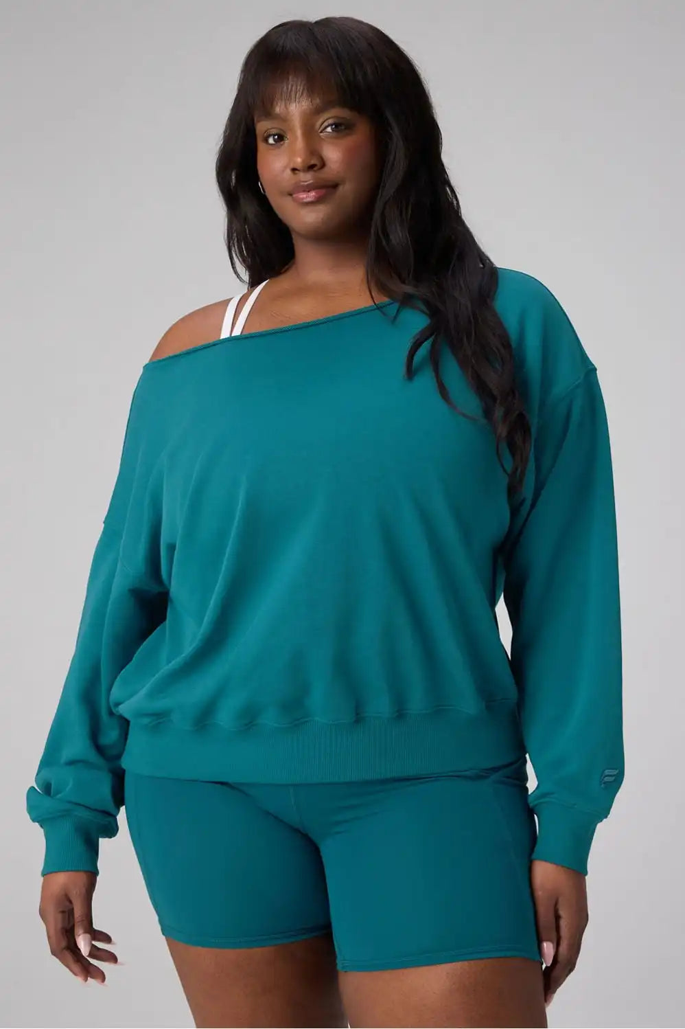Year Round Terry Off Shoulder Sweatshirt
