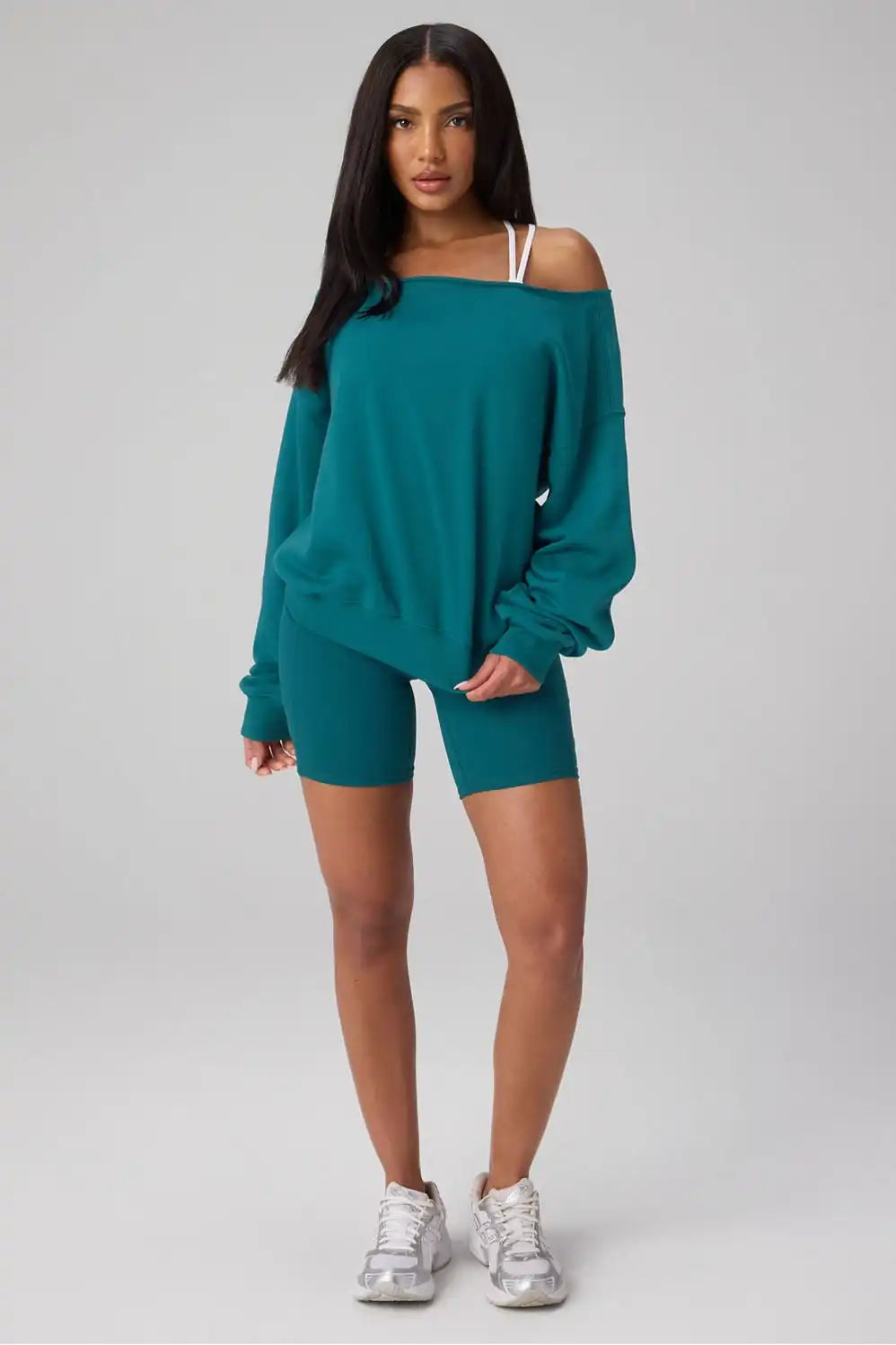 Year Round Terry Off Shoulder Sweatshirt