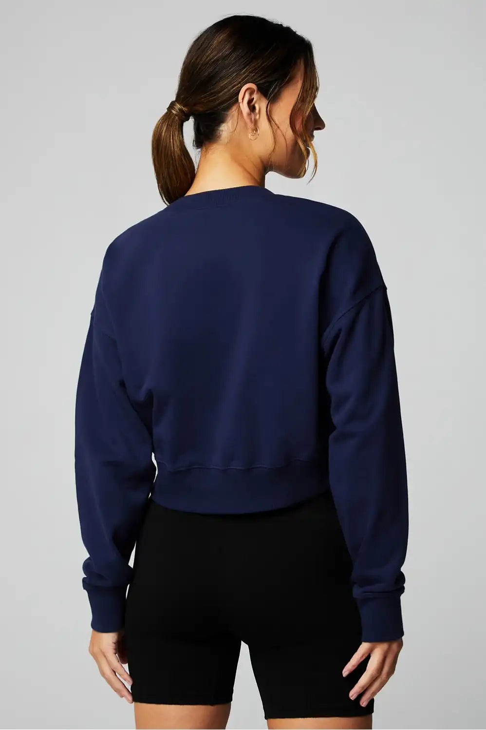Year Round Terry Cropped Sweatshirt