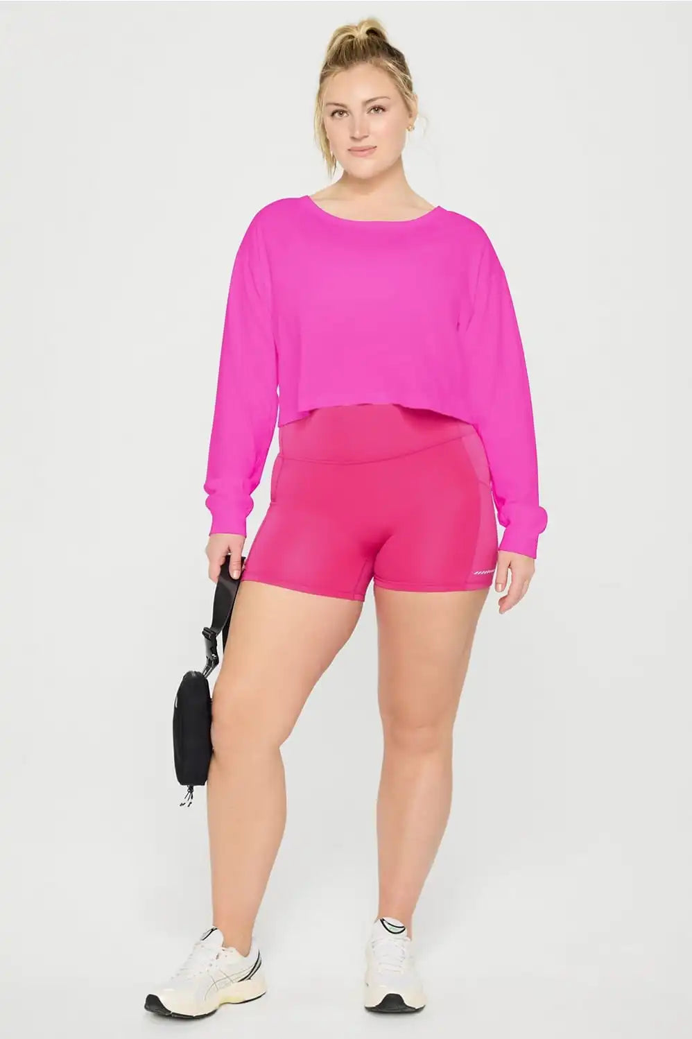 100% Cotton Cropped Boxy Long-Sleeve Main image