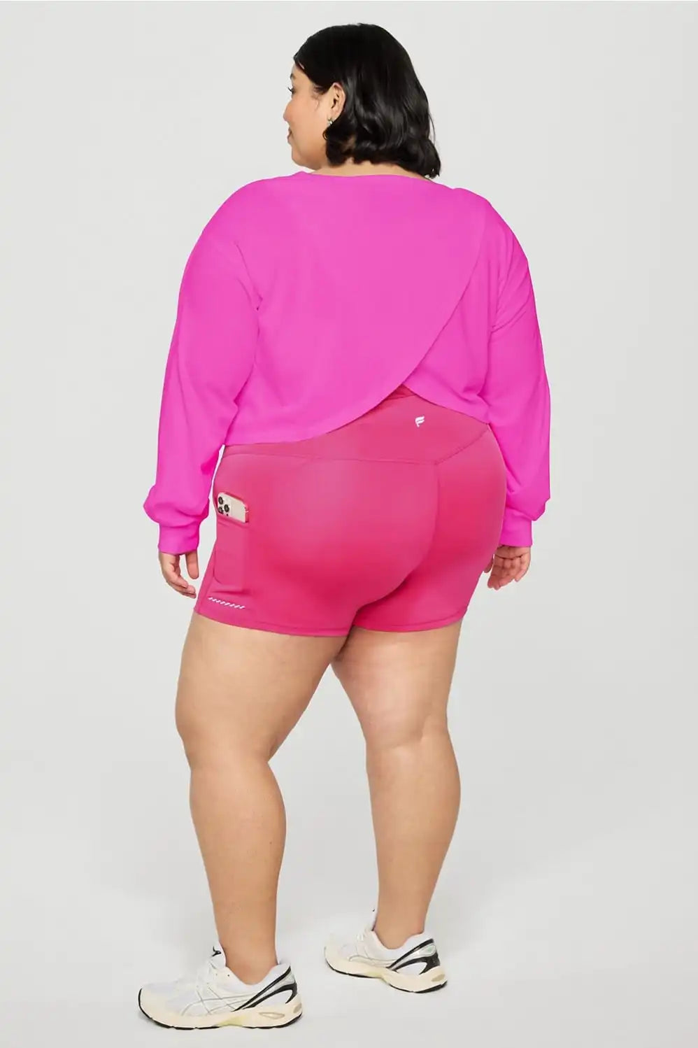 100% Cotton Cropped Boxy Long-Sleeve