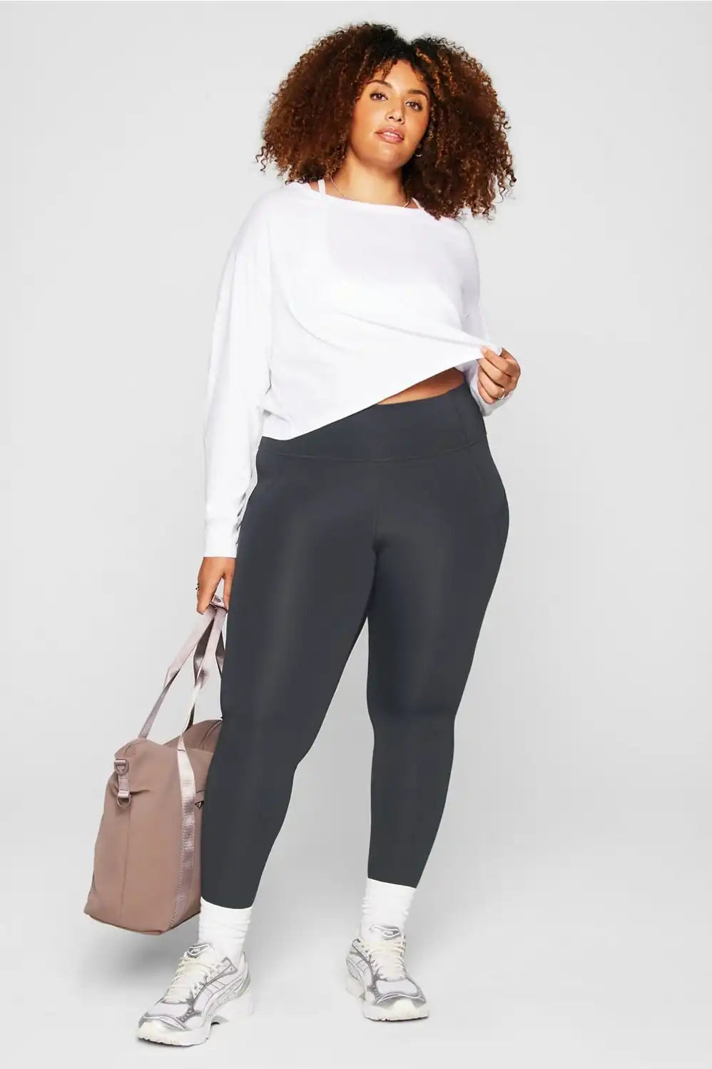 100% Cotton Cropped Boxy Long-Sleeve