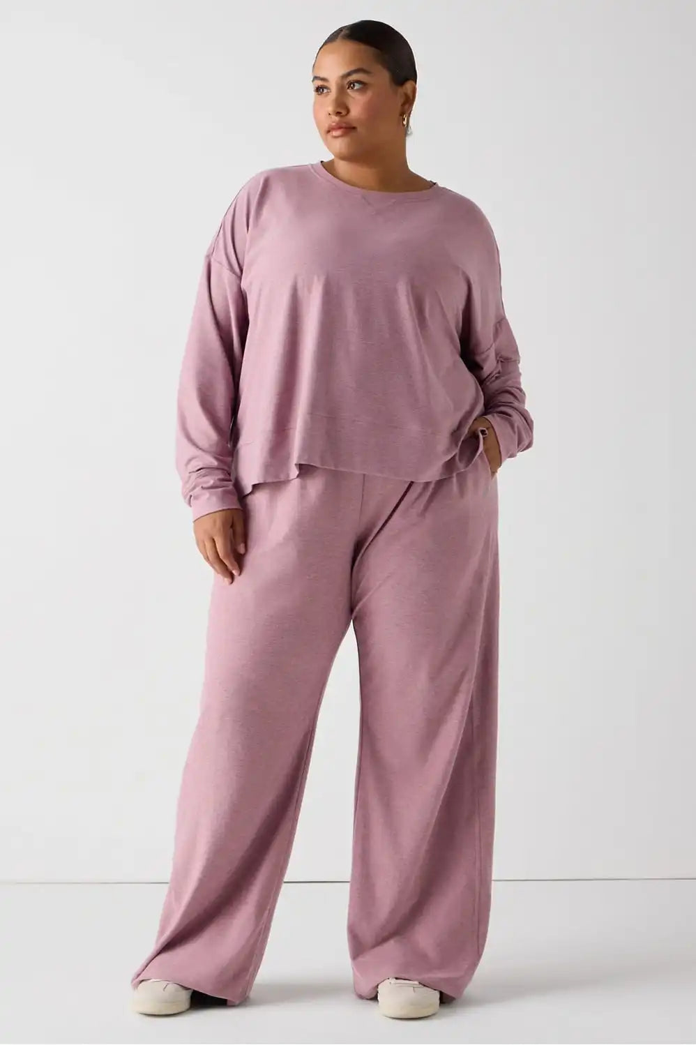 Cloud Jersey Boxy Long-Sleeve Top