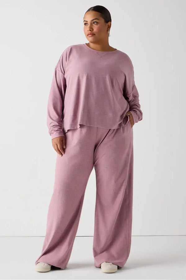 Cloud Jersey Boxy Long-Sleeve Top