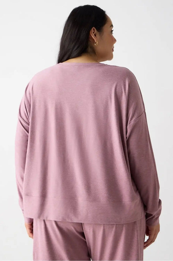 Cloud Jersey Boxy Long-Sleeve Top