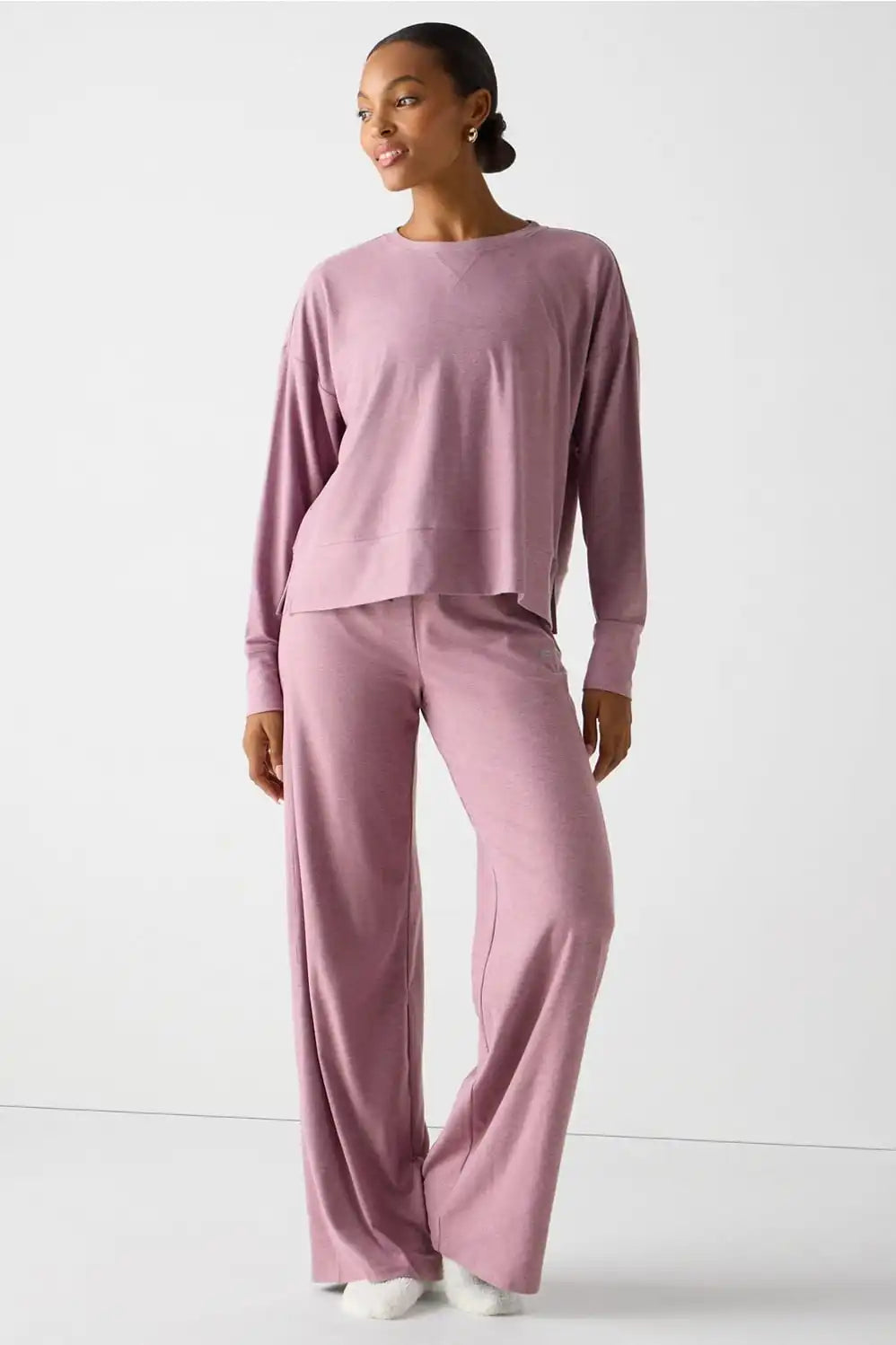 Cloud Jersey Boxy Long-Sleeve Top