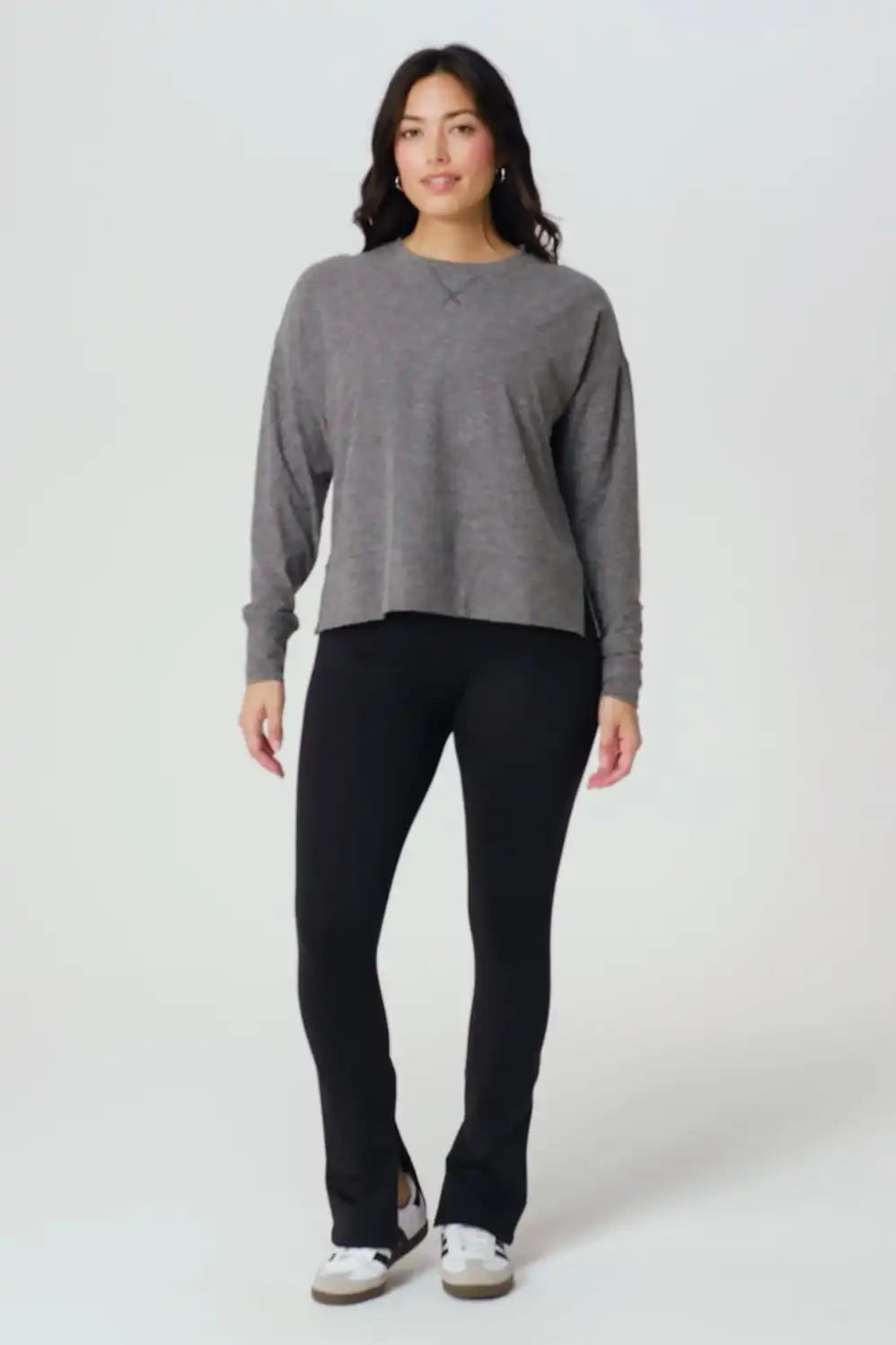 Cloud Jersey Boxy Long-Sleeve Top