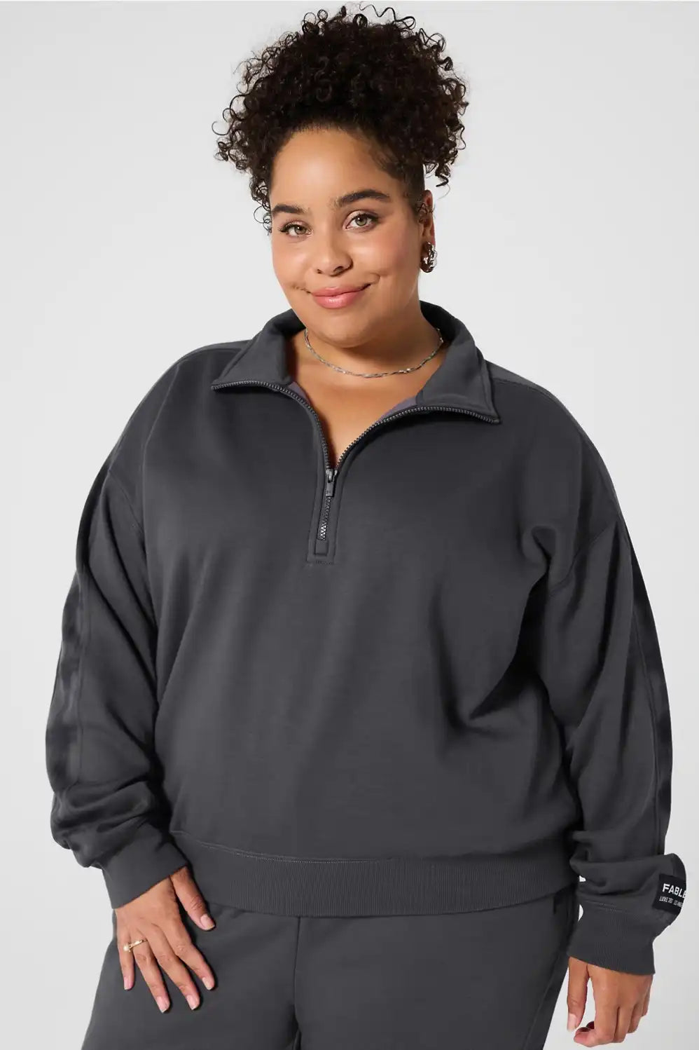 Cozy Fleece Half Zip Sweatshirt