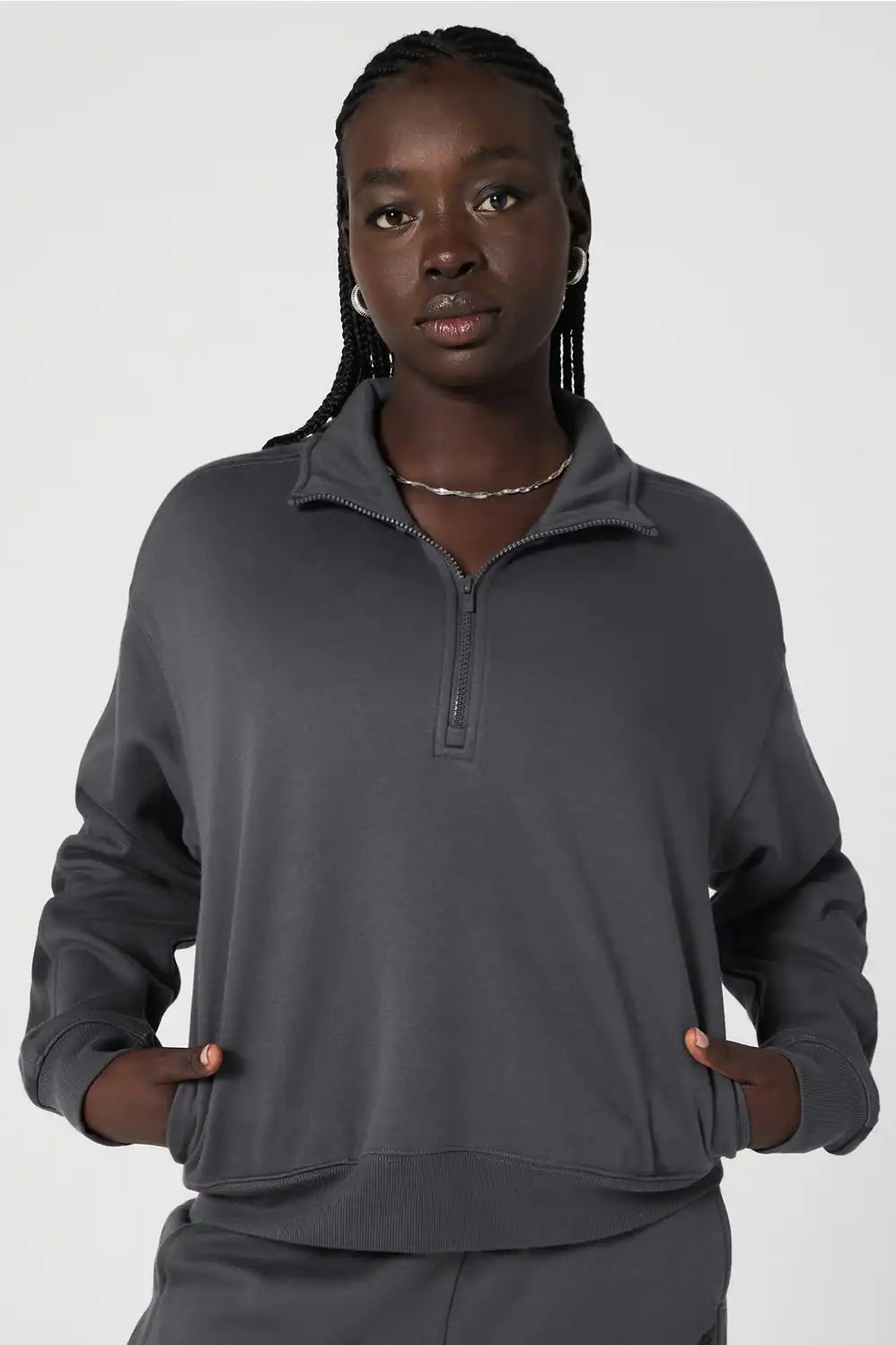Cozy Fleece Half Zip Sweatshirt