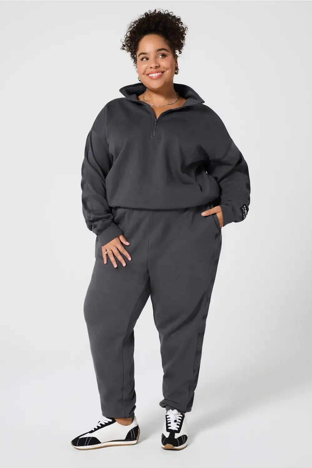 Cozy Fleece Half Zip Sweatshirt