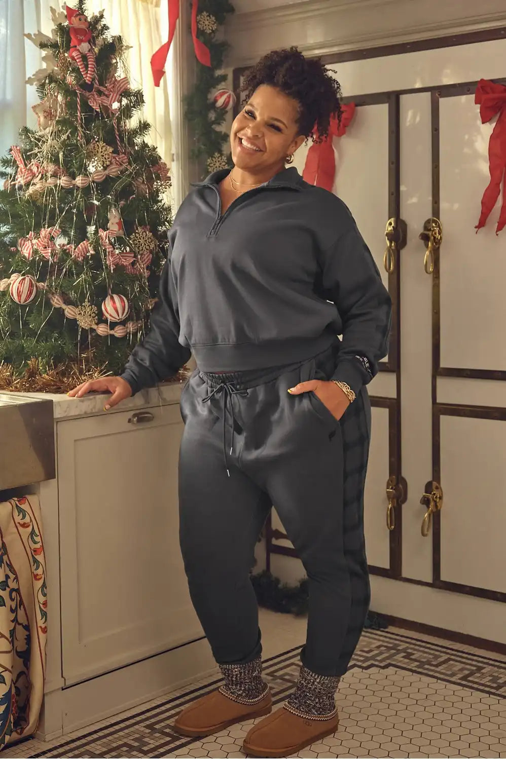 Cozy Fleece Half Zip Sweatshirt