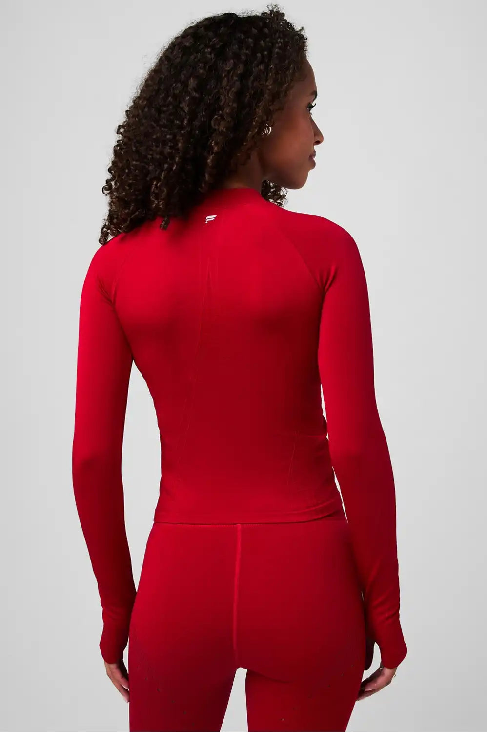 Seamless Mock Neck Long-Sleeve Top Secondary image