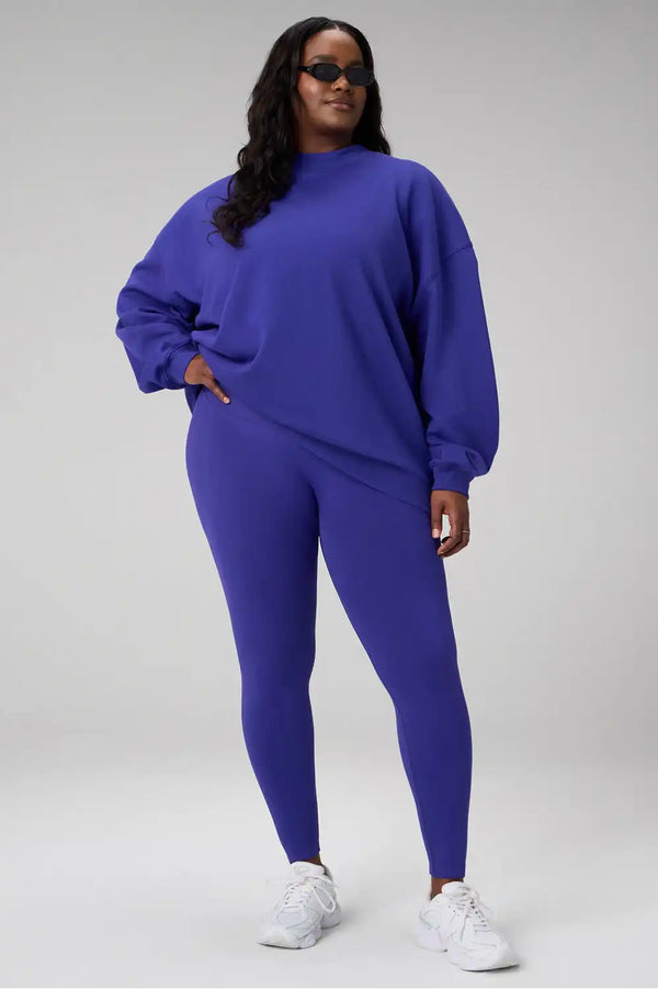 Cozy Fleece Oversized Mock Neck Sweatshirt