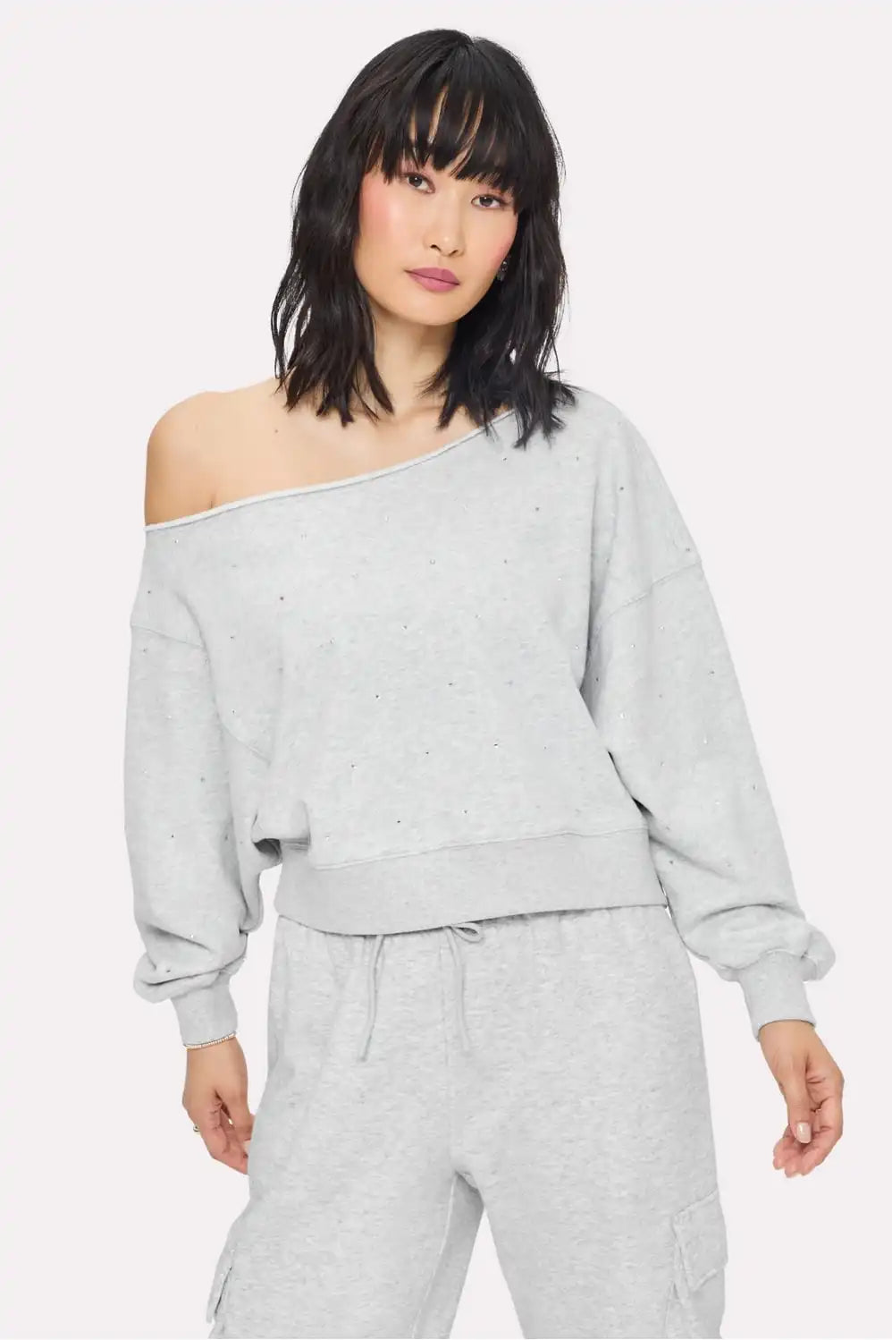 Bling Thing Off-The-Shoulder Sweatshirt Main image