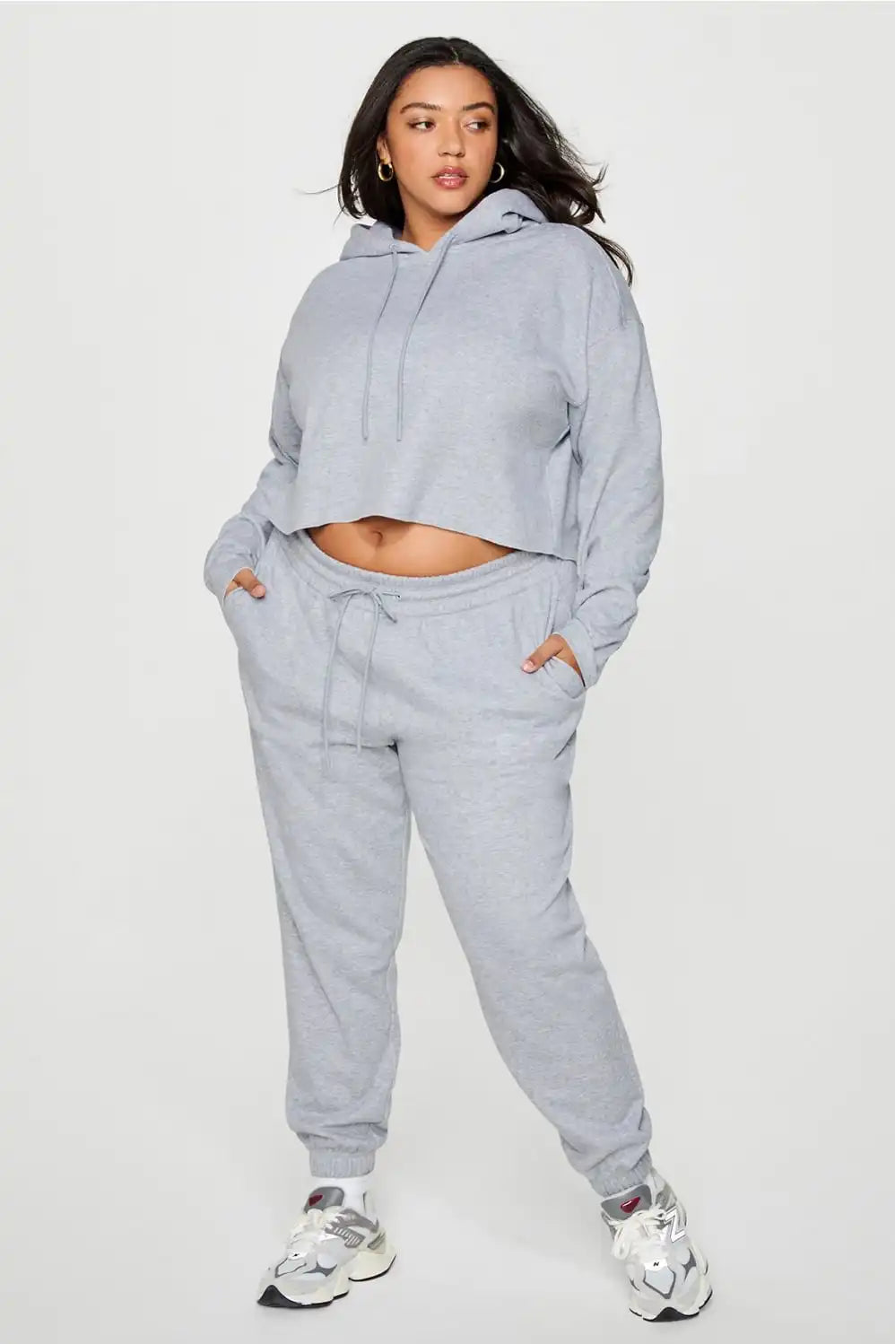 Cozy Fleece Everyday Cropped Hoodie