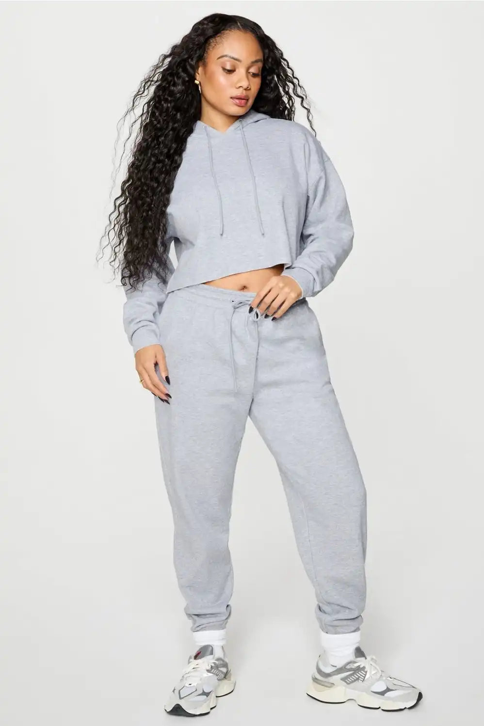 Cozy Fleece Everyday Cropped Hoodie