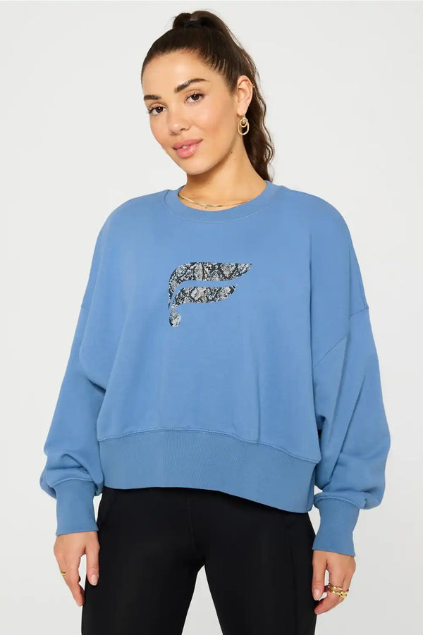 Year Round Terry Crew Neck Sweatshirt