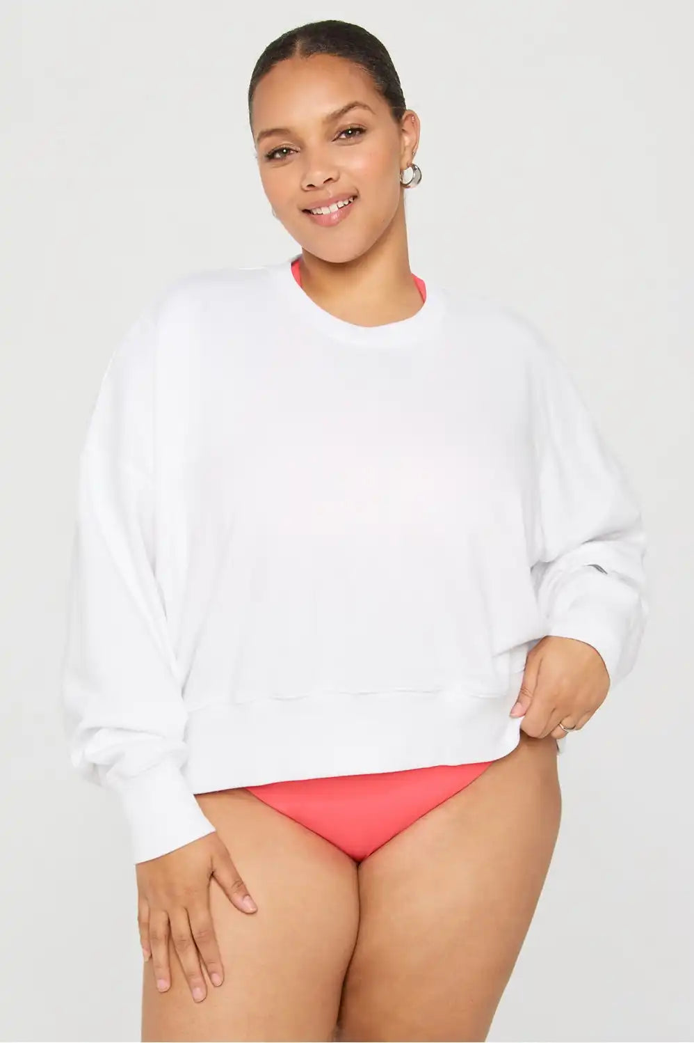 Year Round Terry Crew Neck Sweatshirt