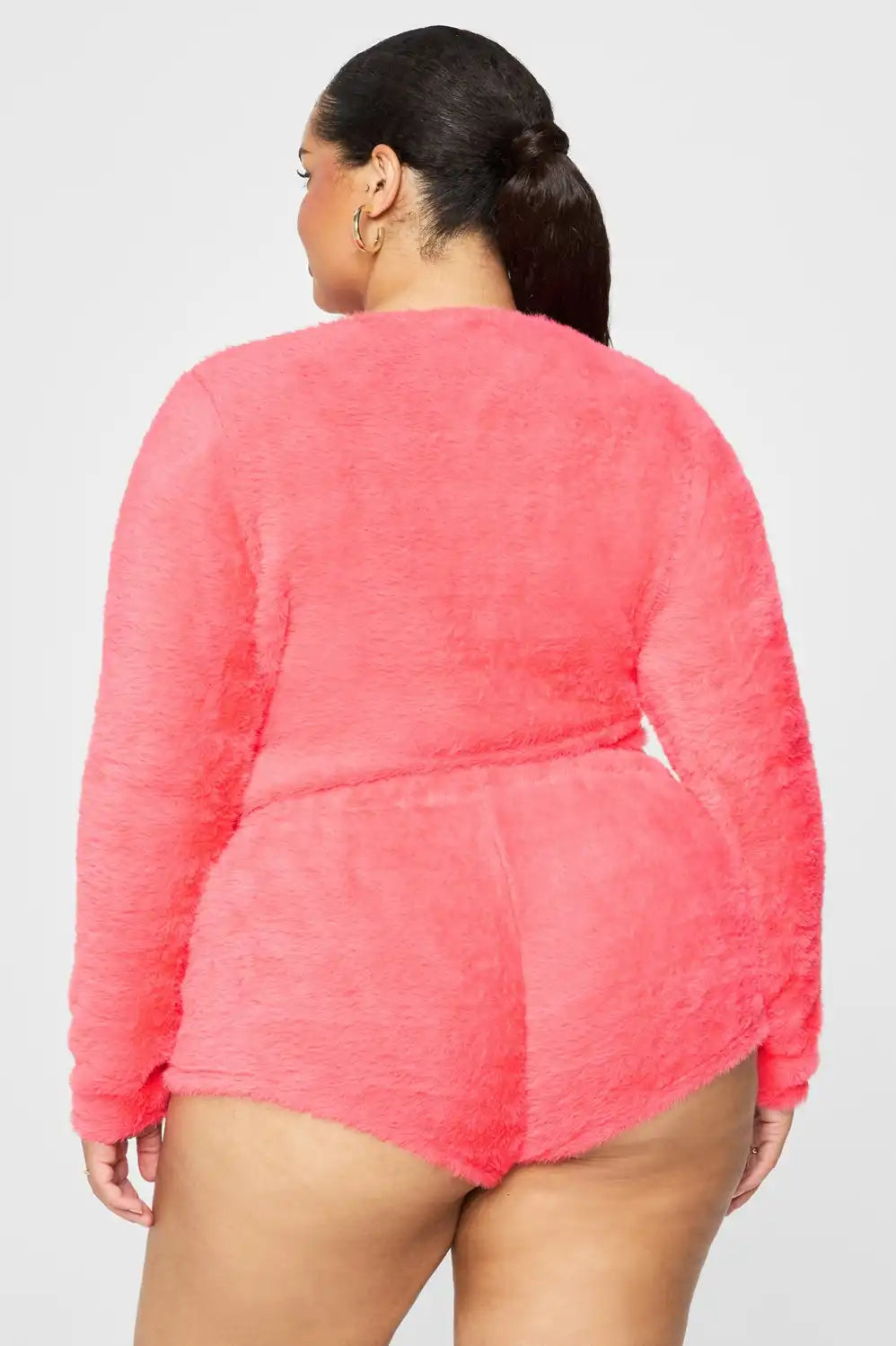 Fuzz Me Long Sleeve Cropped Top