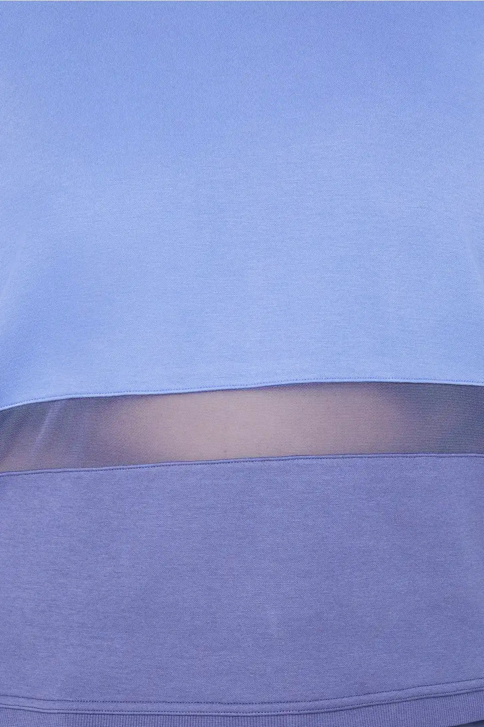 Cozy Fleece Mesh-Paneled Sweatshirt