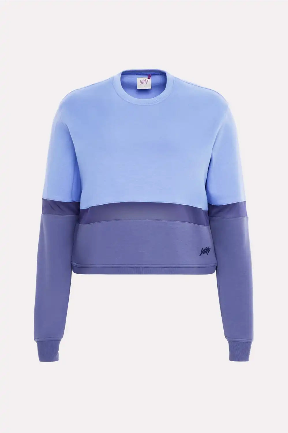 Cozy Fleece Mesh-Paneled Sweatshirt