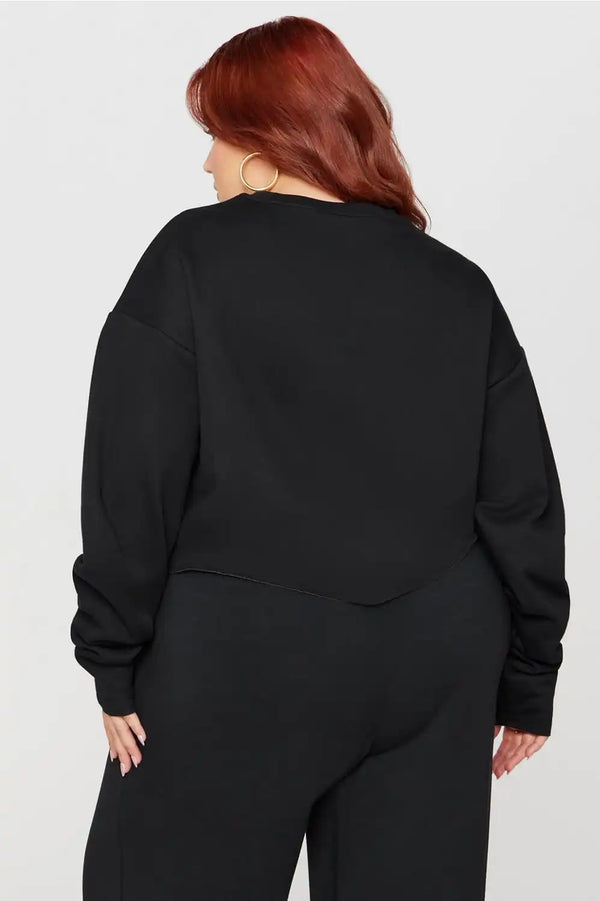 Cozy Fleece Everyday Cropped Crew