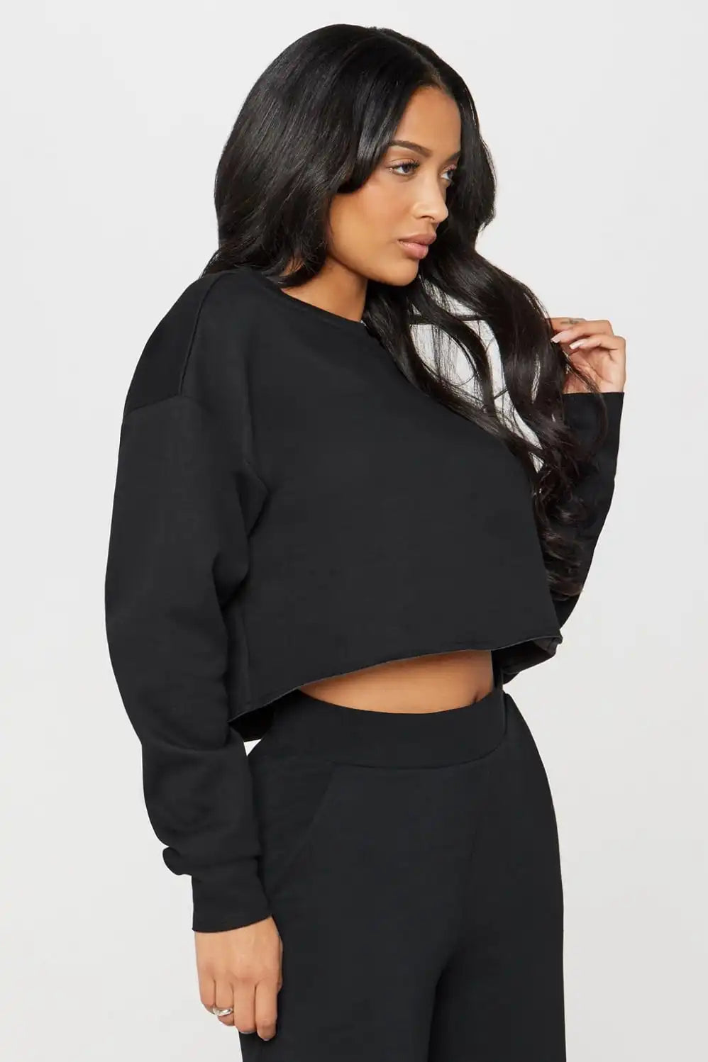 Cozy Fleece Everyday Cropped Crew