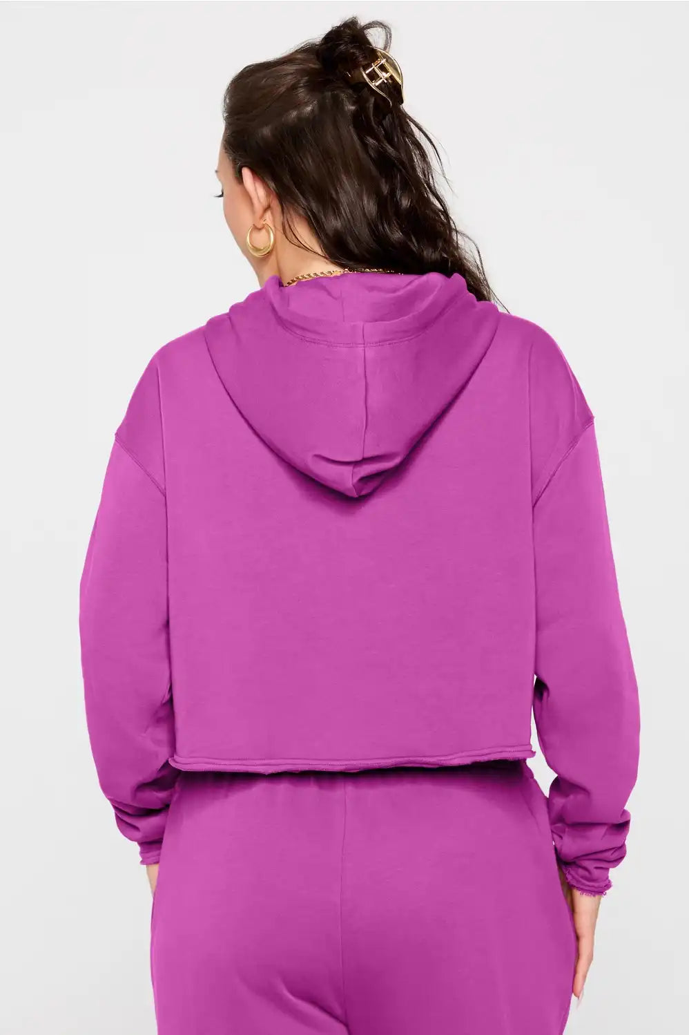 Year Round Terry Cropped Hoodie Secondary image