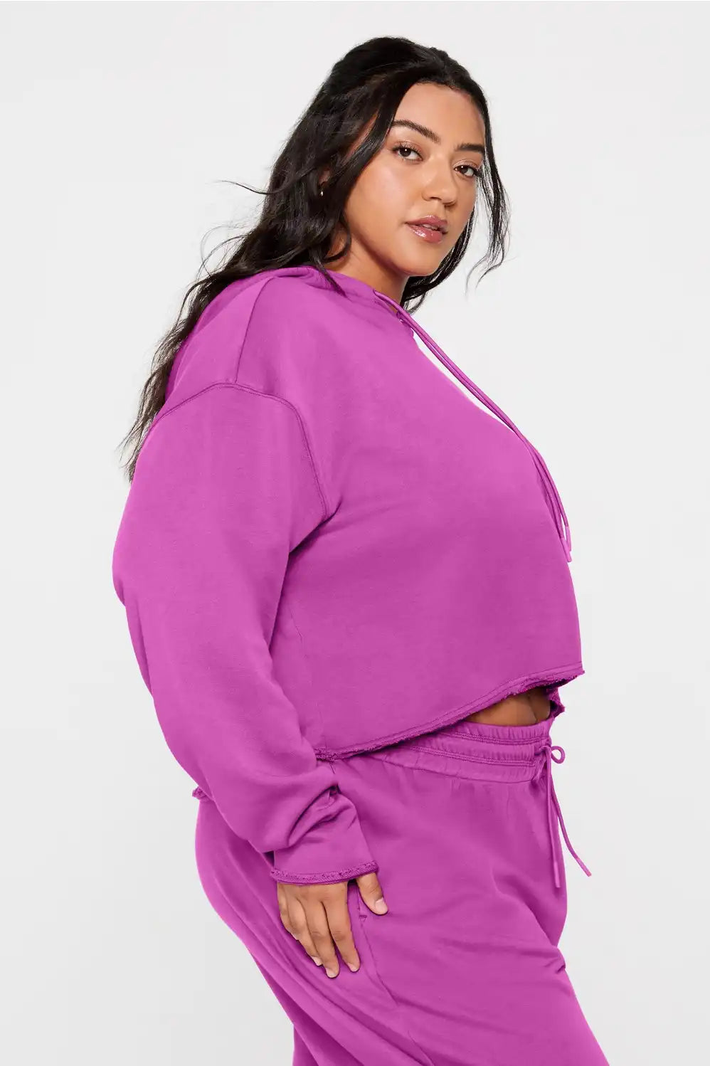 Year Round Terry Cropped Hoodie