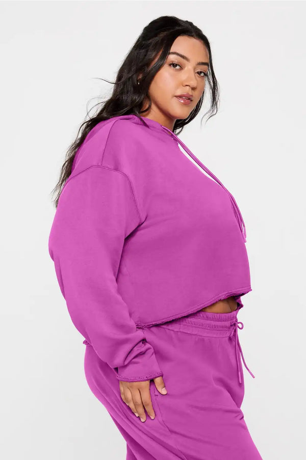 Year Round Terry Cropped Hoodie