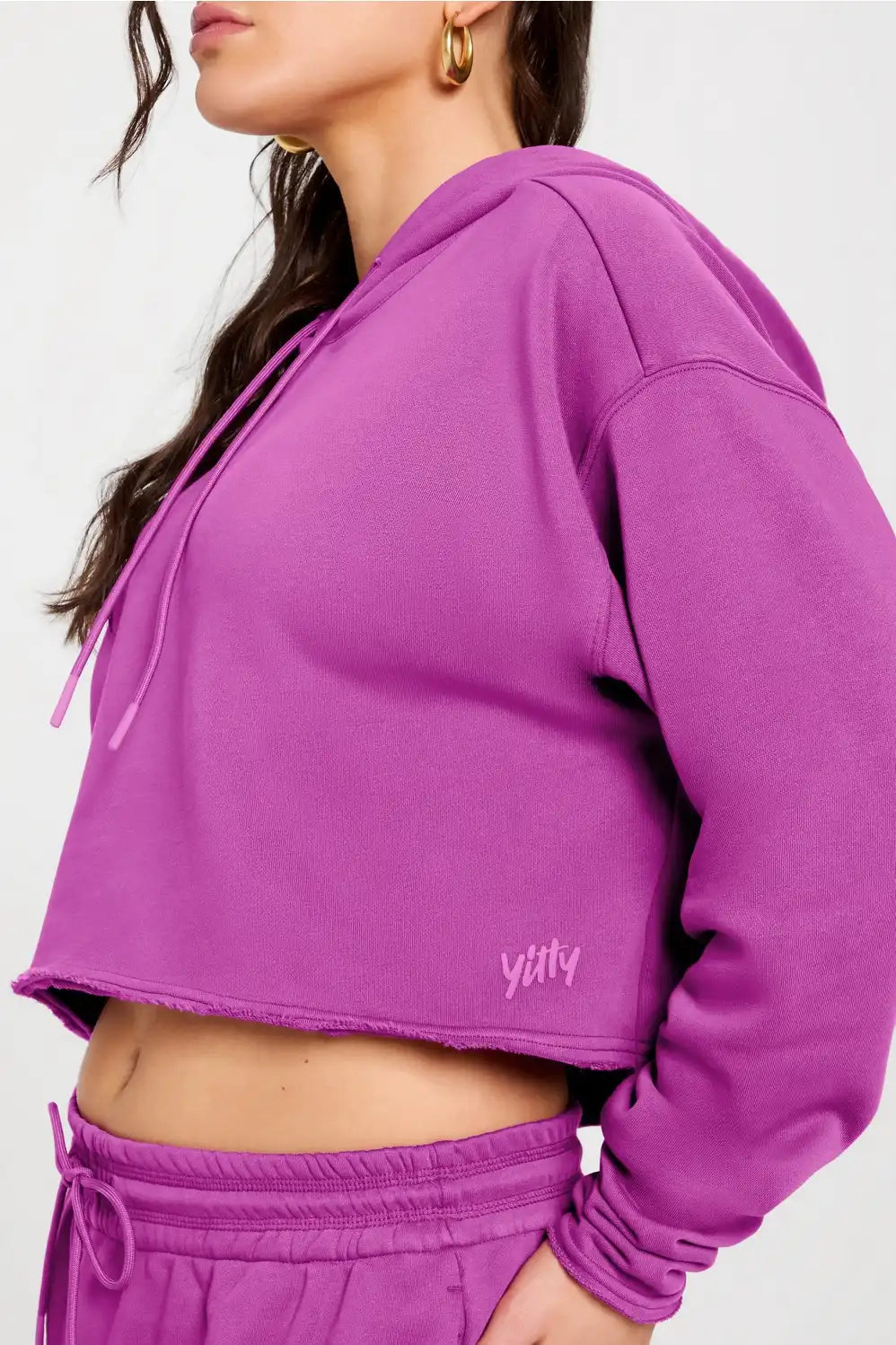 Year Round Terry Cropped Hoodie