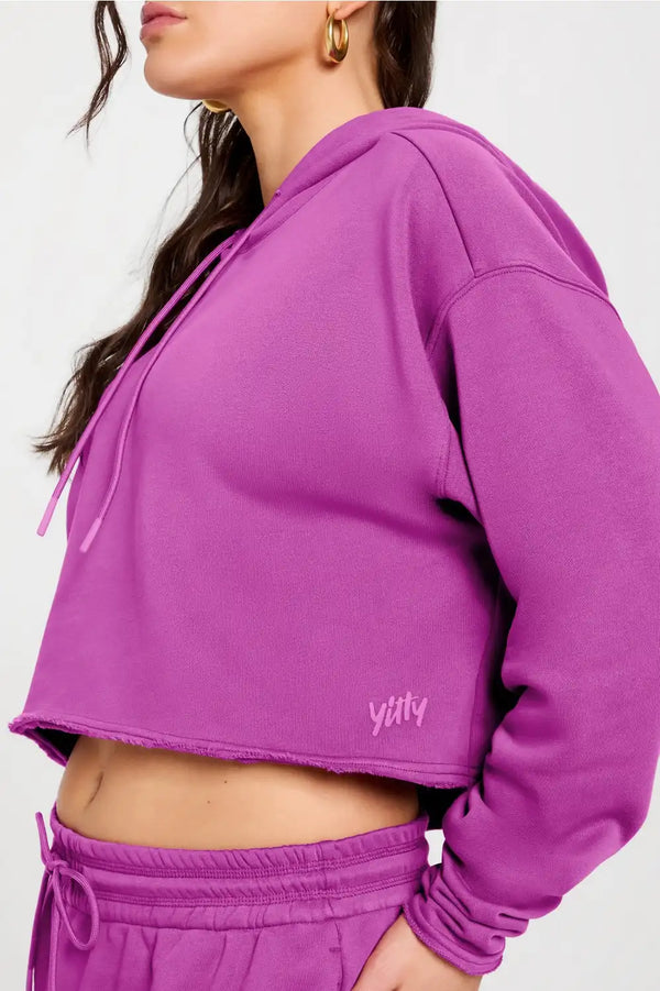 Year Round Terry Cropped Hoodie