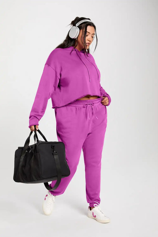 Year Round Terry Cropped Hoodie