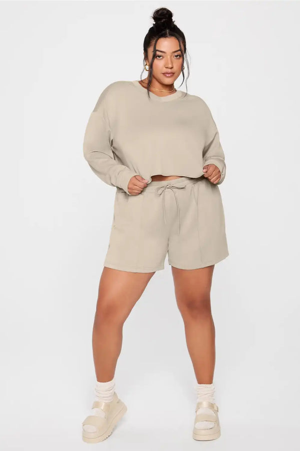 So Sleek Modal Cropped Sweatshirt