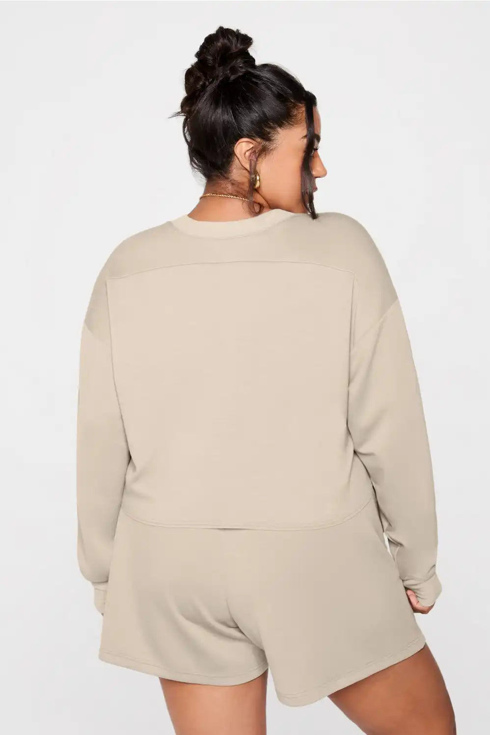 So Sleek Modal Cropped Sweatshirt