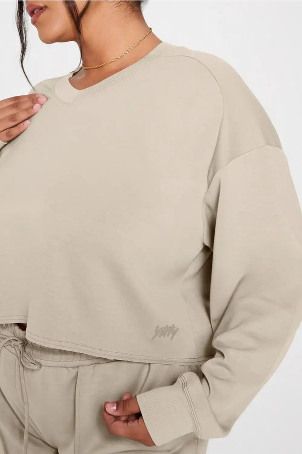 So Sleek Modal Cropped Sweatshirt