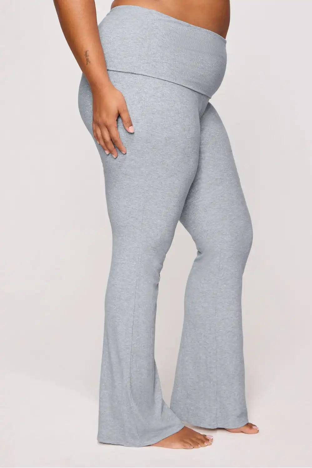 Soft Rib Foldover Pant