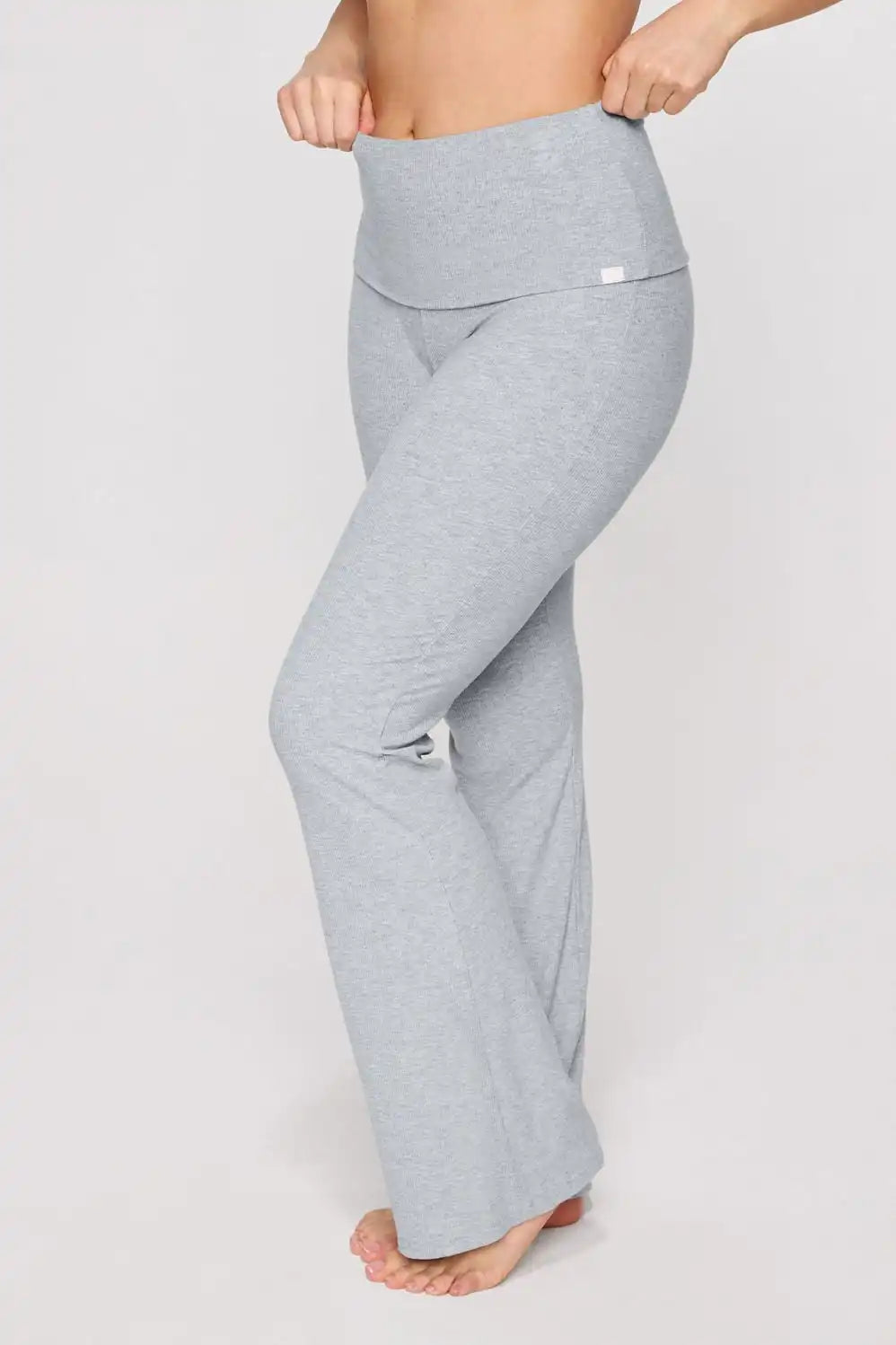 Soft Rib Foldover Pant