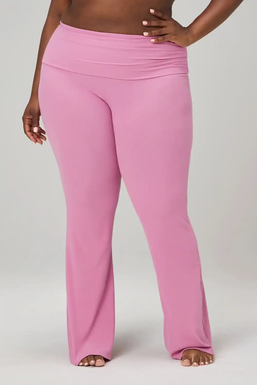 Soft Rib Foldover Pant