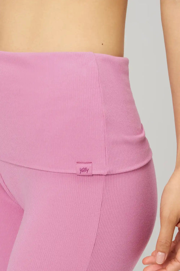 Soft Rib Foldover Pant