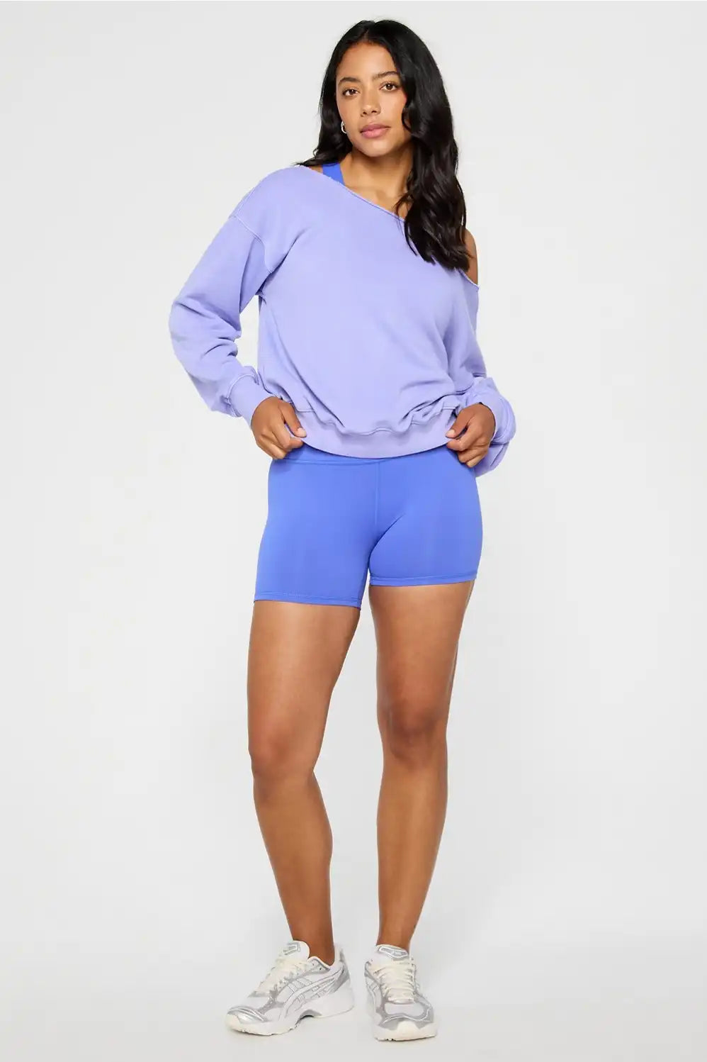 Year Round Terry Off Shoulder Sweatshirt