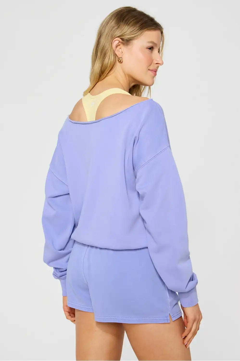 Year Round Terry Off Shoulder Sweatshirt